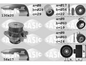SASIC 3906060 vandens siurblio ir paskirstymo diržo komplektas 
 Aušinimo sistema -> Vandens siurblys/tarpiklis -> Vandens siurblys
036121008LX+036109119A, 036121008LX+036109119A