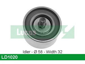 LUCAS ENGINE DRIVE LD1020 įtempiklio skriemulys, paskirstymo diržas