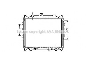 AVA QUALITY COOLING TO2249 radiatorius, variklio aušinimas 
 Aušinimo sistema -> Radiatorius/alyvos aušintuvas -> Radiatorius/dalys
1640067140, 1640067141
