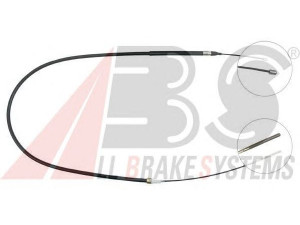 A.B.S. K10021 trosas, stovėjimo stabdys 
 Stabdžių sistema -> Valdymo svirtys/trosai
867609721, 867.609.721