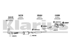 KLARIUS 450058E išmetimo sistema