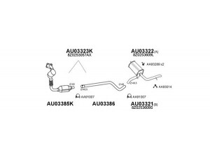 VENEPORTE 030088 išmetimo sistema 
 Išmetimo sistema -> Išmetimo sistema, visa
