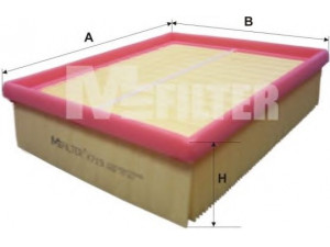 MFILTER K 719 oro filtras 
 Techninės priežiūros dalys -> Techninės priežiūros intervalai
7 700 111 834