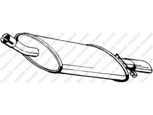 BOSAL 154-975 galinis duslintuvas 
 Išmetimo sistema -> Duslintuvas
1659725, 5026796, 6188119, 6606985