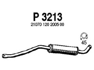FENNO P3213 vidurinis duslintuvas 
 Išmetimo sistema -> Duslintuvas
21070120200500