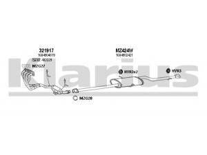 KLARIUS 600462U išmetimo sistema