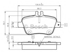 BOSCH 0 986 TB3 145 stabdžių trinkelių rinkinys, diskinis stabdys 
 Techninės priežiūros dalys -> Papildomas remontas
006 420 23 20, 006 420 79 20, 006 420 80 20