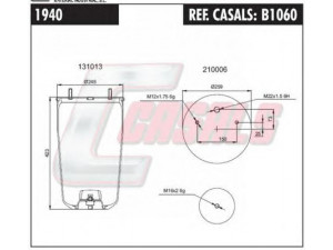 CASALS B1060 dėklas, pneumatinė pakaba
0542940910, 0542943210