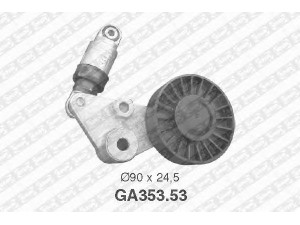 SNR GA353.53 įtempiklio skriemulys, V formos rumbuotas diržas 
 Diržinė pavara -> V formos rumbuotas diržas/komplektas -> Įtempiklio skriemulys
1340530, 1340545, 1340548, 90542638
