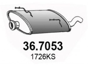 ASSO 36.7053 galinis duslintuvas 
 Išmetimo sistema -> Duslintuvas
1726EG, 1726KS