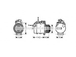 AVA QUALITY COOLING BWK387 kompresorius, oro kondicionierius 
 Oro kondicionavimas -> Kompresorius/dalys
64526987862, 6987862