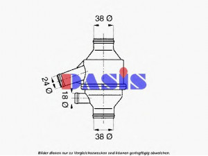 AKS DASIS 752024N termostatas, aušinimo skystis