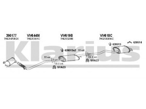 KLARIUS 931195U išmetimo sistema 
 Išmetimo sistema -> Išmetimo sistema, visa