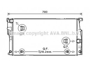 AVA QUALITY COOLING BW2447 radiatorius, variklio aušinimas 
 Aušinimo sistema -> Radiatorius/alyvos aušintuvas -> Radiatorius/dalys
17117618807