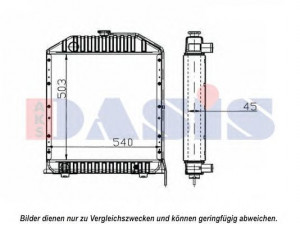 AKS DASIS 440631N radiatorius, variklio aušinimas