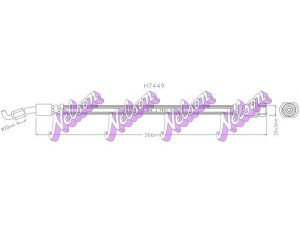 Brovex-Nelson H7449 stabdžių žarnelė 
 Stabdžių sistema -> Stabdžių žarnelės
9094702D88, 9094702F67