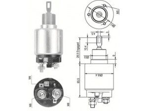 MAGNETI MARELLI 940113050492 solenoidinis jungiklis, starteris