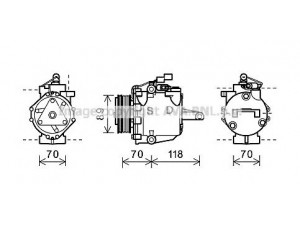 AVA QUALITY COOLING MTK224 kompresorius, oro kondicionierius 
 Oro kondicionavimas -> Kompresorius/dalys
MN164472