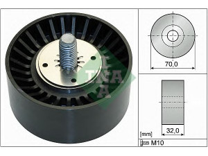 INA 532 0735 10 kreipiantysis skriemulys, V formos rumbuotas diržas 
 Diržinė pavara -> V formos rumbuotas diržas/komplektas -> Laisvasis/kreipiamasis skriemulys
4802597, 96868478