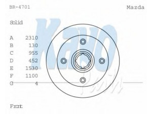 KAVO PARTS BR-4701 stabdžių diskas 
 Dviratė transporto priemonės -> Stabdžių sistema -> Stabdžių diskai / priedai
817333251, 817333251A