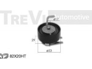 TREVI AUTOMOTIVE KD1468 paskirstymo diržo komplektas 
 Techninės priežiūros dalys -> Papildomas remontas
LR019115