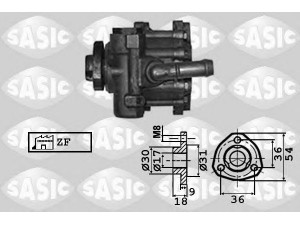 SASIC 7076042 hidraulinis siurblys, vairo sistema 
 Vairavimas -> Vairo pavara/siurblys
