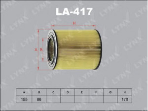 LYNXauto LA-417 oro filtras 
 Techninės priežiūros dalys -> Techninės priežiūros intervalai
WL31-13-Z40, AY120-MA028, V9112-E217