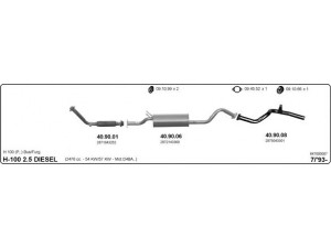 IMASAF 647000007 išmetimo sistema 
 Išmetimo sistema -> Išmetimo sistema, visa