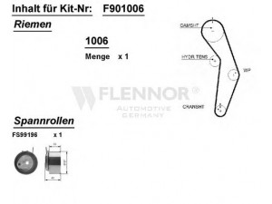 FLENNOR F901006 paskirstymo diržo komplektas 
 Techninės priežiūros dalys -> Papildomas remontas