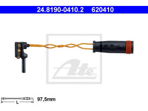 ATE 24.8190-0410.2 įspėjimo kontaktas, stabdžių trinkelių susidėvėjimas 
 Stabdžių sistema -> Susidėvėjimo indikatorius, stabdžių trinkelės
211 540 17 17, 220 540 07 17, 211 540 17 17