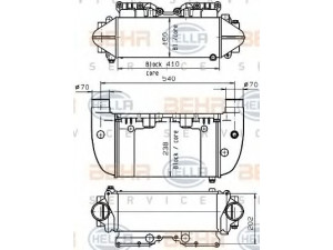 HELLA 8MO 376 765-621 alyvos aušintuvas, lėtintuvas
53 367 410, 699 501 01 01, A 699 501 01 01