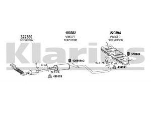 KLARIUS 931252E išmetimo sistema