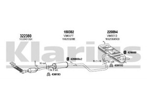 KLARIUS 931252E išmetimo sistema