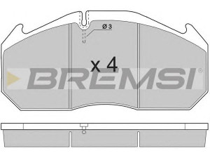 BREMSI BP7264 stabdžių trinkelių rinkinys, diskinis stabdys 
 Techninės priežiūros dalys -> Papildomas remontas
MDP5017, MDP5038, MDP5041, MDP5054