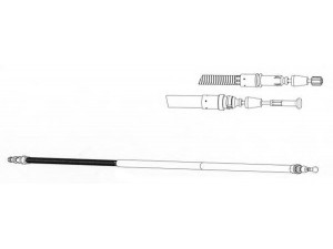 KAWE FA02270 trosas, stovėjimo stabdys 
 Stabdžių sistema -> Valdymo svirtys/trosai
1400203680