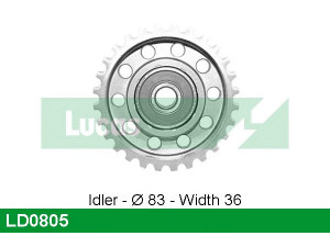 LUCAS ENGINE DRIVE LD0805 įtempiklio skriemulys, paskirstymo diržas