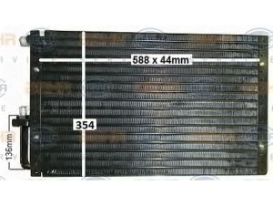 HELLA 8FC 351 319-531 kondensatorius, oro kondicionierius