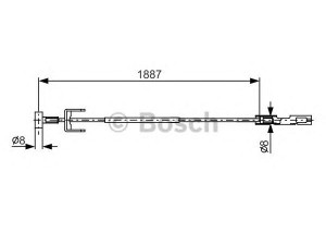 BOSCH 1 987 482 292 trosas, stovėjimo stabdys 
 Stabdžių sistema -> Valdymo svirtys/trosai
4413816, 93852378, 82 00 316 762
