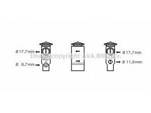 AVA QUALITY COOLING OL1411 išsiplėtimo vožtuvas, oro kondicionavimas 
 Oro kondicionavimas -> Vožtuvai
1618291, 93175275, 0851.2109, 8512109