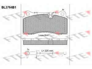 FTE BL2764B1 stabdžių trinkelių rinkinys, diskinis stabdys 
 Techninės priežiūros dalys -> Papildomas remontas
420 698 451 B, 420 698 451 C, 420 698 451 F