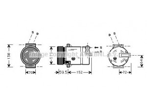 AVA QUALITY COOLING OLK318 kompresorius, oro kondicionierius 
 Oro kondicionavimas -> Kompresorius/dalys
1135294, 1135322, 1854104, 01135322