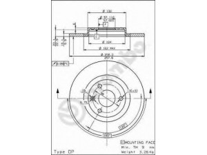 BREMBO 08.5265.10 stabdžių diskas 
 Stabdžių sistema -> Diskinis stabdys -> Stabdžių diskas
95669226, 96017878