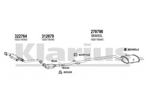 KLARIUS 060509E išmetimo sistema 
 Išmetimo sistema -> Išmetimo sistema, visa