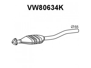 VENEPORTE VW80634K katalizatoriaus keitiklis 
 Išmetimo sistema -> Katalizatoriaus keitiklis
028131089DV, 028131089DX, 028131701AH