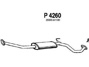 FENNO P4260 vidurinis duslintuvas
20300-AY100