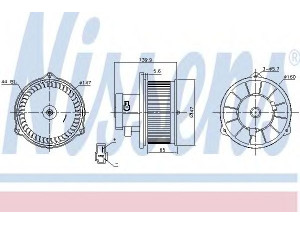 NISSENS 87160 vidaus pūtiklis 
 Šildymas / vėdinimas -> Orpūtė/dalys
3943242, UJ0661B10, XM3418527FA