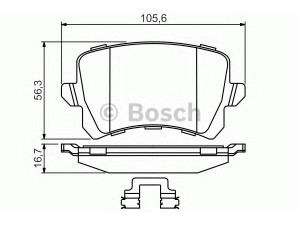 BOSCH 0 986 494 626 stabdžių trinkelių rinkinys, diskinis stabdys 
 Techninės priežiūros dalys -> Papildomas remontas
3C0 698 451 F, 3C0 698 451 E, 3C0 698 451 F
