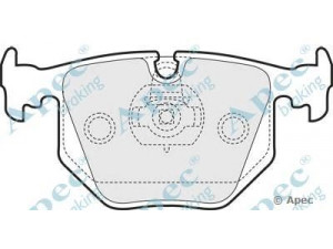 APEC braking PAD1431 stabdžių trinkelių rinkinys, diskinis stabdys 
 Techninės priežiūros dalys -> Papildomas remontas
34213403241, SFP000120, SFP500210