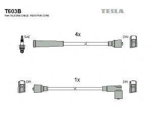 TESLA T603B uždegimo laido komplektas