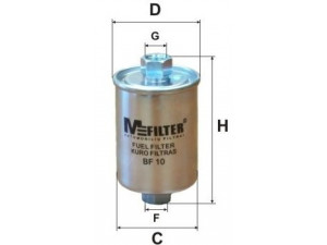 MFILTER BF 10 kuro filtras 
 Filtrai -> Kuro filtras
8-25121150-0, 2108-2109-99, 2112-0111-701-001